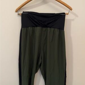 Isabel by Ingrid + Isabel Forest Green Maternity Track Pants